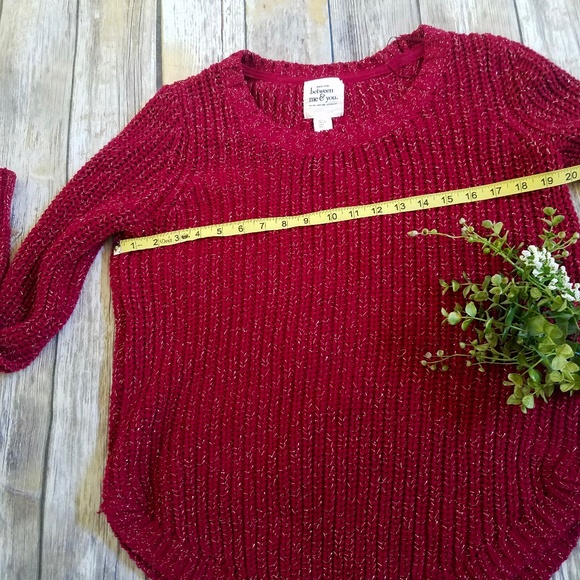 Between Me & You Red Sweater - Picture 4 of 6